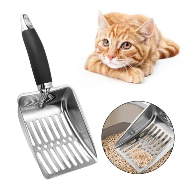 Long Handle Stainless Litter Scoop