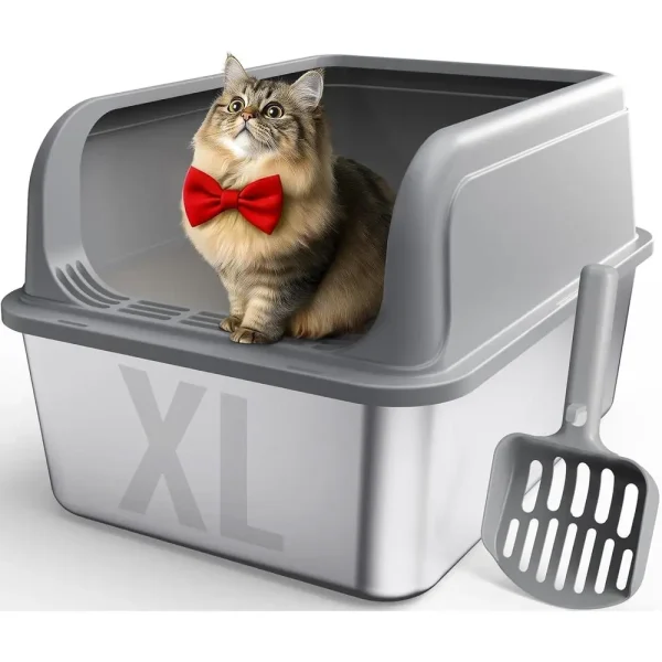 XL High-Sided Metal Litter Box