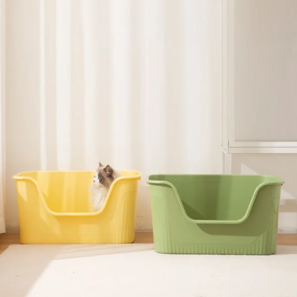 Open Top High-Sided Litter Box