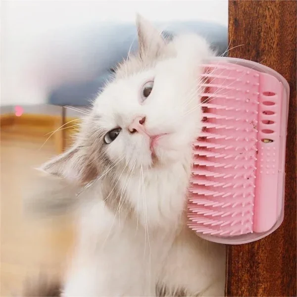 Wall-Mounted Cat Self Groomer Brush