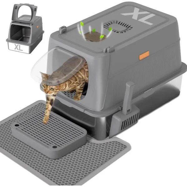 Extra Large Metal Litter Box with Lid
