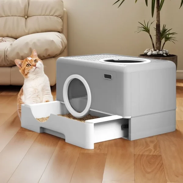Large Covered Drawer Litter Box