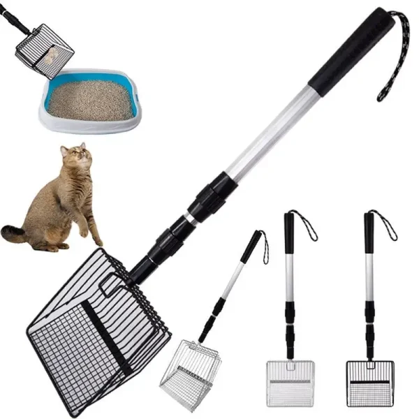 Retractable Long Handle Litter Scoop