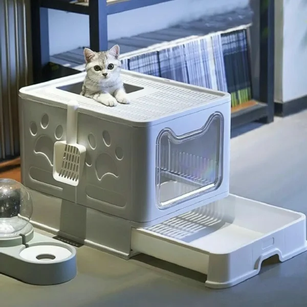 Foldable Drawer Litter Box