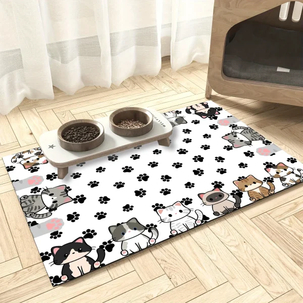 Cat Bowl Splash Mat
